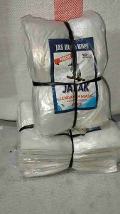 Jas Hujan Plastik Bening Model Ponco Tebal 12 Pcs