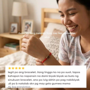 Pangontra sa Inggit at Maretes Buto ng sinukuan Talisman bracelet Charm and protection