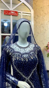 GAUN PENGANTIN MODERN/GAUN SPAN DUYUNG EKOR