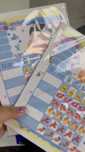 ใบน้ำเต้าปูปลา คูณ5 ขนาด A5-B5-A4 ใบบิงโก 6ตัวบิง แผ่นละ 1 บาท