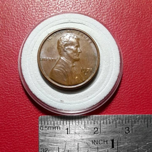 Koin Asing Koleksi kuno Jadul lawas A Lincoln Kecil One Cent Tahun 1971 BEKAS