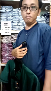 Baju Koko kurta Lengan Pendek Kain Katun Toyobo Ukuran M L XL XXL