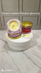 Doubel glow Forte gold cream malam glowing whitening(Kemasan baru)