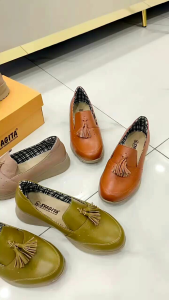 Sepatu wanita kulit papirut garut model Slip On