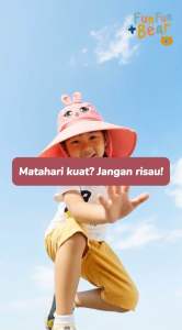 Kids Premium Sun Hat UPF50+ | 3-10yrs Topi Kanak-Kanak Anti UV Outdoor Cartoon Foldable| Camping