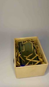 KOTAK KAYU SOUVERNIR KADO MODEL ACRYLIC TUTUP BENING UKURAN 20cm × 15cm × 6cm