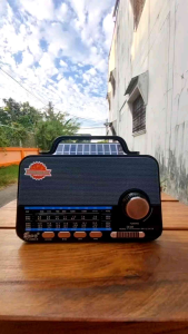 วิทยุโซลาร์เซลล์บลูธูท FP-2368-S เสียบเมม/แฟลชไดร์ฟได้  มีแบตในตัว