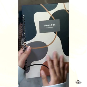 Ina Creative Hardcover Buku Catatan Spiral B5 Boxy Aesthetic Notebook - Note Book Notes Journal Diary Ring Binder Agenda Block Memo Scrapbook Jurnal Lucu Vintage Perfumed Aestetik Cantik Sedang Besar Kawai Samping Tulis Kuliah Sekolah Hitam Kerja Tebal