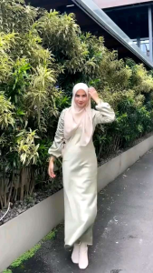 DRESS DARLA SILK SATIN SERUT LONG DRESS SATIN SERUT DRESS KONDANGAN BRIDESMAID VIRAL FRIENDLY apparelplace