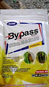 Bypass 60/20WG 100 Gram Insektisida pembasmi Hama wereng  Padi . Butiran Berwarna Krem