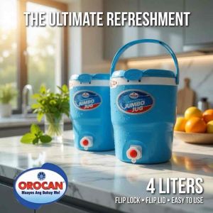 Orocan Jumbo Jug 4 Liters Flip Lock Flip Lid Easy to Use