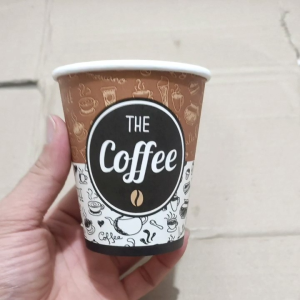 Paper cup 8oz Motif Kopi bahan tebal isi 50pcs