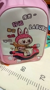 tas ransel gendong anak sekolah perempuan sd model terbaru gambar boneka labubu