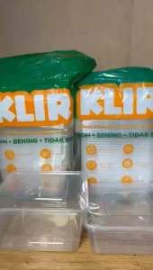 Thinwall Klir Kotak 1500ml Klir / Thinwall Square / Kotak Kecil / Food Grade Isi 25 Pcs