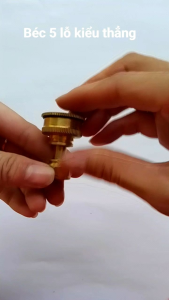 Béc phun 5 lỗ kiểu thẳng và 5 lỗ kiểu cong (đồng thau)