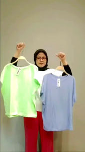 Zhacya Kalong Crop Lengan Pendek-Kaos Crop Wanita-Kaos Crop Lengan Pendek-Crop Top-Baju Crop Cewek Korea Style-Baju Wanita