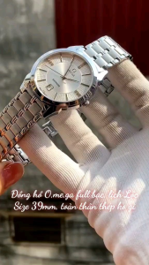 Đồng Hồ Nam size 40mm 3kim 1 lịch máy nhật kính sapphire chống xước dây vỏ thép không rỉ pin rin Nhật đồng hồ 0.m.g.a.s