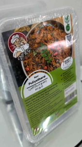 Chef EG! Ready to Eat Puliyotharai Nasi with 0 added MSG no added preservatives sterilized food ready to eat microwaveable.