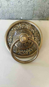 Tarikan Pintu Gebyok Kuningan Motif Gby 01 Antik 2 Pcs