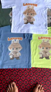 kaos anak LABUBU usia 6 bulan sampai 10 tahun bahan katun kombet30s