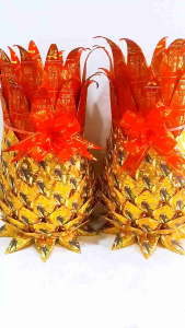 关帝金折纸中型旺梨 折纸旺来 招财催财（纯手工制作）（一对）