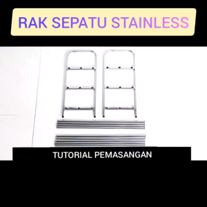 Rak Sepatu Susun 3/4/5 Stainless: Desain Modern untuk Ruang Tamu & Keluarga