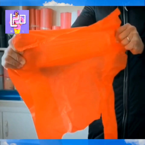 100Pcs Red Plastic Bag Grocery Disposable Good Quality