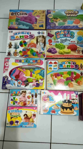 Mainan anak Pasir Magic Sand Cetakan Ice cream / Donut