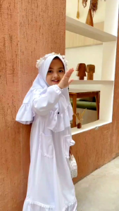 GAMIS ANAK PUTIH POLOS RAGGAKIDS RG 52 VERSI 2| BAJU MUSLIM SEKOLAH PUTIH POLOS