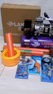 LAKONI BASIC 550SLS 0.75HP Kompresor Silent Oilles Putaran Cepat