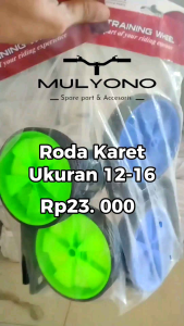Roda Samping Anak Ukuran 1216 Inch Bahan Karet