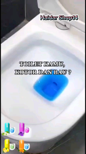 Pembersih Penyegar Pengharum Penghilang Noda Bau Kloset Kamar mandi Automatic Cleaner WC Tahan 80hari Deodorant Cleaner Toilet Tank Detergent Capsule Bathroom Perfume