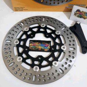 Piringan Cakram Depan Variasi Moz Model KTC Bulat Black Series Disc Brake 260MM