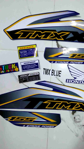 TMX 155 BLUE STOCK DECALS W FREEBIES