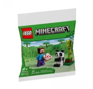 LEGO 30672 Minecraft Steve and Baby Panda polybag ตัวต่อ พร้อมส่งทันที