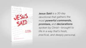 JESUS SAID (The Daily Brad Devotional) 30-Day Devional Book by Pastor Jeff Eliscupidez