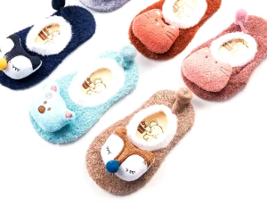 F999 Sepatu Prewalker / Kaos Kaki Korea Anak / Kaos Kaki Bulu Lembut Motif Animal / Baby Socks