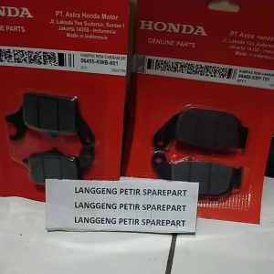 Kampas Rem Supra GTR 150 & Sonic New 150 Depan Belakang KWB KSP