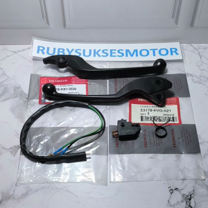 Black beat street 5item Paket handle kiri kanan set switch rem set dan per handle Honda beat street beat deluxe beat new Scoopy esp Scoopy ring 12 Scoopy donat