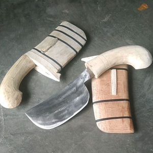 Golok kebun baja per bedog petok alat tebang pohon bambu bahan baja per mobil di tempa dan di sepuh