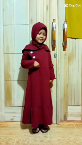 Gamis Anak Realpick Usia 3-8 Tahun & Bahan Cringkel Nyaman Adem