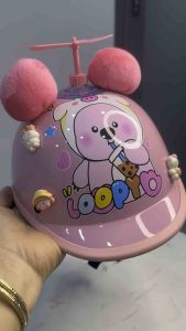 Mũ bảo hiểm trẻ em ngựa in hình Loopy xịn 1-3tuổi