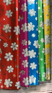 (Xấp 10 tờ) Giấy kiếng gói quà nhiều màu (70x100cm)