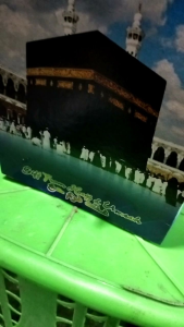 DUS TALI  PAPERBAG BIRU BESAR OLEH OLEH HAJI DAN UMROH