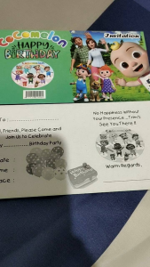 COCOMELON KARTU UNDANGAN ULANG TAHUN /KARTU UCAPAN ULTAH