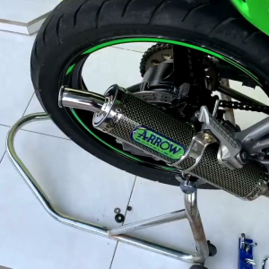 Knalpot Ninja R RR SS 150 Aitech Bluemoon Standar Suara Garing Kemrincing