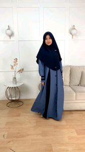 Gamis Lebaran Terbaru Set Hijab Merk Berkah 165 Size S - Xxxl Ready Seragaman
