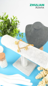 [BT5009] Zhulian Rantai tangan Kendi Love Gantung Emas Saduran Anti Karat/ Gold Plated Bracelet Jewellery