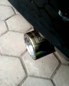 Kenalpot Mobil Racing HKS Gronel Crome Suara Bass empuk Untuk semua tipe Mobil