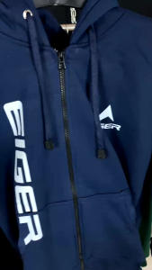 Jaket Zipper Pria Hitam & Abu-abu ALL SIZE